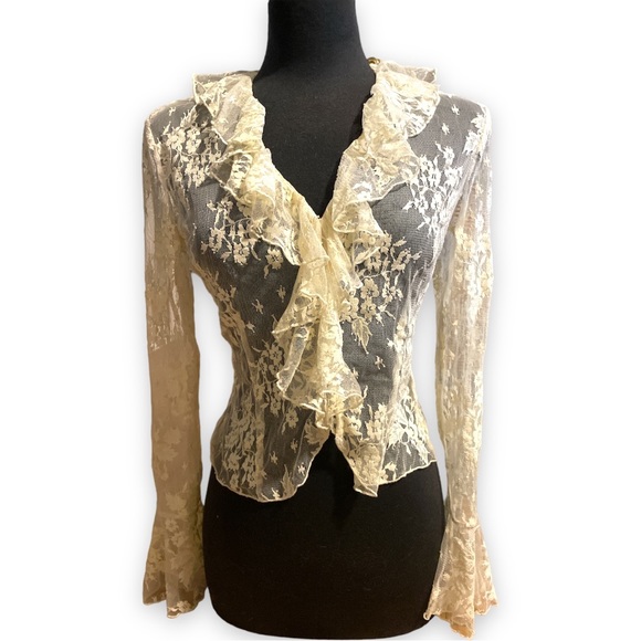 Express Tops - Y2K Vintage Express Lace Top